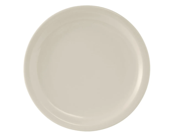 Tuxton TNR-016 10 1/2" Round Nevada Plate - Ceramic, American White