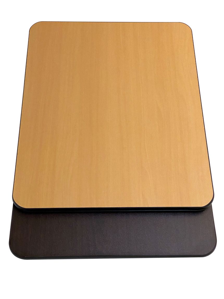 AAA Furniture Wholesale WOT2430 Reversible Rectangle Table Top 24" x 30" - Walnut/Oak