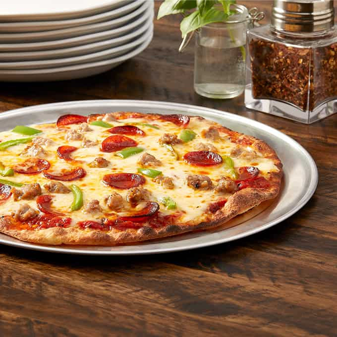 American Metalcraft TP12 Standard-Weight Aluminum Wide Rim Pizza Pan 12"