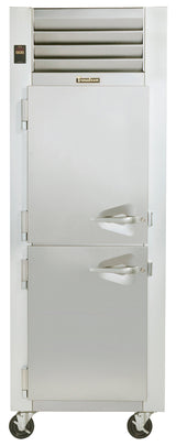 Traulsen G12001 left hinged reach in freezer 1 section two solid half doors stainless steel commercial freezer