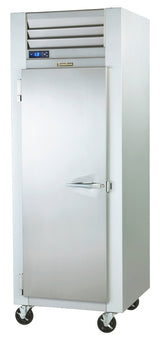 Traulsen G12011 left hinged reach in freezer 1 section two solid doors stainless steel commercial freezer
