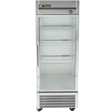 True T-23G-HC~FGD01 27 inch right hinged glass door reach-in refrigerator commercial kitchen