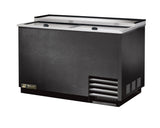 True T-50-GC-HC 50 inch black 2 section glass and plate chiller froster commercial bar equipment