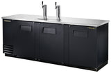 True TDD-4-HC commercial direct draw beer dispenser with two taps and three solid doors