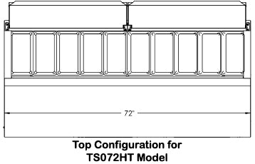 Traulsen TS072HT Pizza Prep/Salad Refrigerated Counter Two Door 72" - 115V