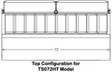 Traulsen TS072HT Pizza Prep/Salad Refrigerated Counter Two Door 72" - 115V