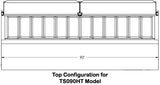 Traulsen TS090HT Pizza Prep/Salad Refrigerated Counter Three Door 90" - 115V