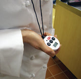 Cooper-Atkins TS100-0-8 Chef's 100 Minute Digital Timer / Stopwatch with Alarm and 18" Nylon Lanyard