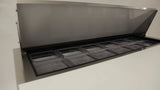True TSSU-48-12-HC 2-Section 2 Door Refrigerated Salad/Sandwich Prep Table 48" - Holds (12) 1/6 Size Pans - 115v