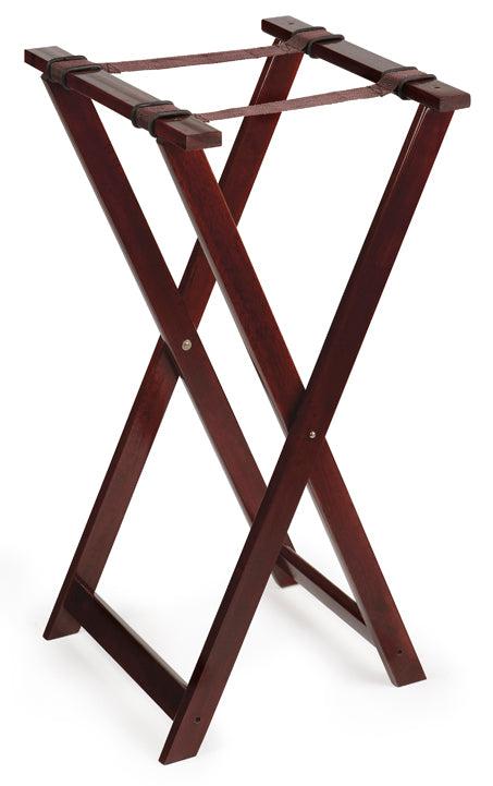 GET TSW-103 Folding Hardwood Tray Stand 31-1/2"H - Mahogany