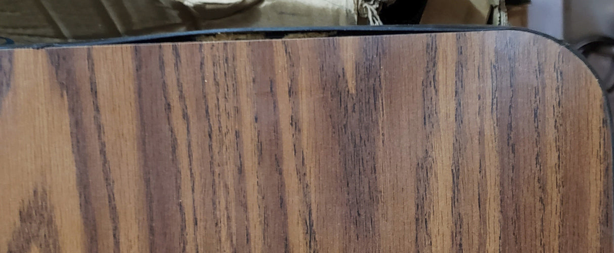 Used Restaurant Equipment - AAA Furniture TT2460 Laminate Table Top 24" x 60" - Walnut with Black T-Mold Edge