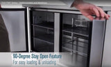 True TWT-27F-HC 1-Section 1 Solid Door Worktop Freezer 28" - 115v
