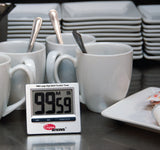 Cooper-Atkins TW3-0-8 Stainless Steel Large Digit Multi-Function 100 Minute Digital Timer - 6/Case
