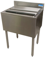 BK Resources UB4-18-IB36 Stainless Steel Underbar Insulated Ice Bin with Sliding Lid 18" x 36" - 100 lb./Capacity