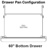 Traulsen UHT60-DD Undercounter Refrigerator Four Drawer 60"  - 115V