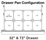 Traulsen UHT72-DD-SB Undercounter Refrigerator Four Drawer w/ Stainless Steel Back 72" - 115V