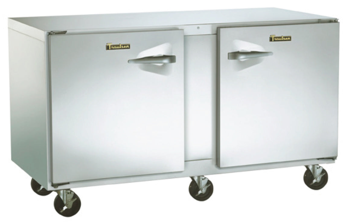 Traulsen UHT72-LR-SB Undercounter Refrigerator Two Door Left & Right Hinged w/ Stainless Steel Back 72" - 115V