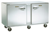 Traulsen UHT72-LR-SB Undercounter Refrigerator Two Door Left & Right Hinged w/ Stainless Steel Back 72" - 115V