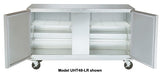 Traulsen UHT72-LR-SB Undercounter Refrigerator Two Door Left & Right Hinged w/ Stainless Steel Back 72" - 115V
