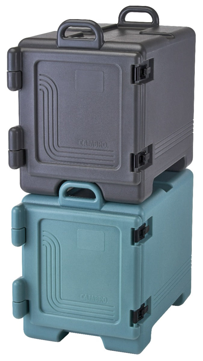 Cambro UPC300110 Ultra Pan Carrier Front Loading Insulated Food Pan Carrier 17" 36 qt. - Black - (4) Full Size 2-1/2" Deep Pan Capacity