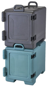 Cambro UPC300110 Ultra Pan Carrier Front Loading Insulated Food Pan Carrier 17" 36 qt. - Black - (4) Full Size 2-1/2" Deep Pan Capacity