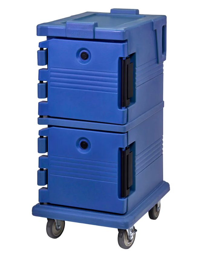 Cambro UPC600186 Ultra Camcart® Insulated Food Carrier - 45 qt w/ (8) Pan Capacity, Navy Blue