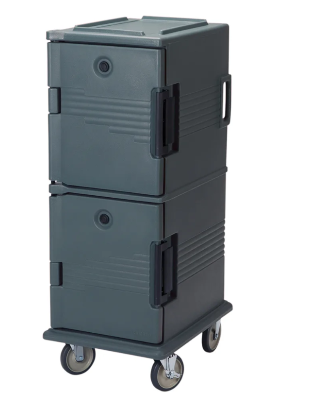 Cambro UPC800SP191 Ultra Camcart® Insulated Food Carrier w/ (12) Pan Capacity, Granite Gray