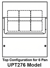 Traulsen UPT276-R-SB 1-Section 1 Right Hinged Door Refrigerated Salad/Sandwich Prep Table with Roll-Top Lid & Stainless Steel Back 27" - Holds (6) 1/6 Size Pans - 7.7 cu. ft. - 115v