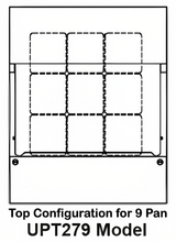 Traulsen UPT279-L-SB 1-Section 1 Left Hinged Door Refrigerated Salad/Sandwich Prep Table with Roll-Top Lid & Stainless Steel Back 27" - Holds (9) 1/6 Size Pans - 7.7 cu. ft. - 115v