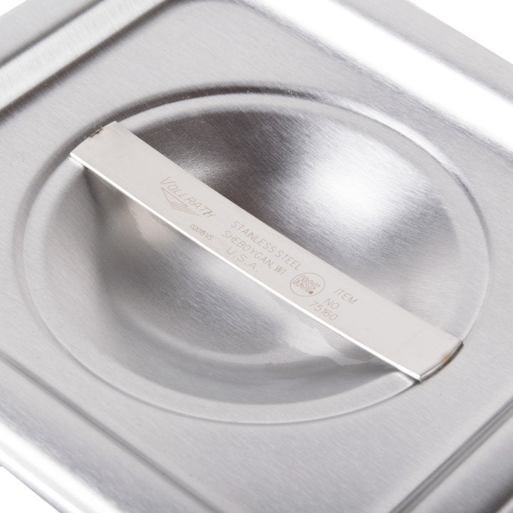 Vollrath 75160 Sixth-size Super Pan V soCover stainless steel Cover - Full Size - 6/Case
