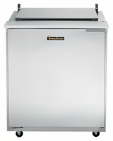 Traulsen UST279-D 1-Section 2 Drawer Refrigerated Salad/Sandwich Prep Table with Low Profile Flat Lid 27" - Holds (9) 1/6 Size Pans - 7.7 cu. ft. - 115v