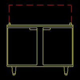 Traulsen UST4812-LR 2-Section Left/Right Hinged 2 Door Refrigerated Salad/Sandwich Prep Table with Low Profile Flat Lid 48" - Holds (12) 1/6 Size Pans - 14 cu. ft. - 115v
