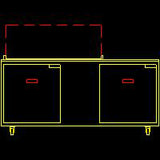 Traulsen UST7212-LL 2-Section Left/Left Hinged 2 Door Refrigerated Salad/Sandwich Prep Table with Low Profile Flat Lid 72" - Holds (12) 1/6 Size Pans - 20 cu. ft. - 115v