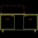 Traulsen UST7212-LR 2-Section Left/Right Hinged 2 Door Refrigerated Salad/Sandwich Prep Table with Low Profile Flat Lid 72" - Holds (12) 1/6 Size Pans - 20 cu. ft. - 115v