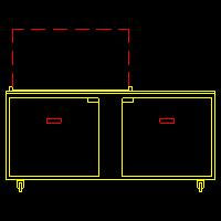 Traulsen UST7218-LR 2-Section Left/Right Hinged 2 Door Refrigerated Salad/Sandwich Prep Table with Low Profile Flat Lid 72" - Holds (18) 1/6 Size Pans - 20 cu. ft. - 115v