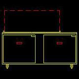 Traulsen UST7224-LL-SB 2-Section Left/Left Hinged 2 Door Refrigerated Salad/Sandwich Prep Table with Low Profile Flat Lid & Stainless Steel Back 72" - Holds (24) 1/6 Size Pans - 20 cu. ft. - 115v