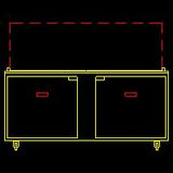 Traulsen UST7230-LR 2-Section Left/Right Hinged 2 Door Refrigerated Salad/Sandwich Prep Table with Low Profile Flat Lid 72" - Holds (30) 1/6 Size Pans - 20 cu. ft. - 115v