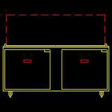 Traulsen UST7230-RR 2-Section Right/Right Hinged 2 Door Refrigerated Salad/Sandwich Prep Table with Low Profile Flat Lid 72" - Holds (30) 1/6 Size Pans - 20 cu. ft. - 115v