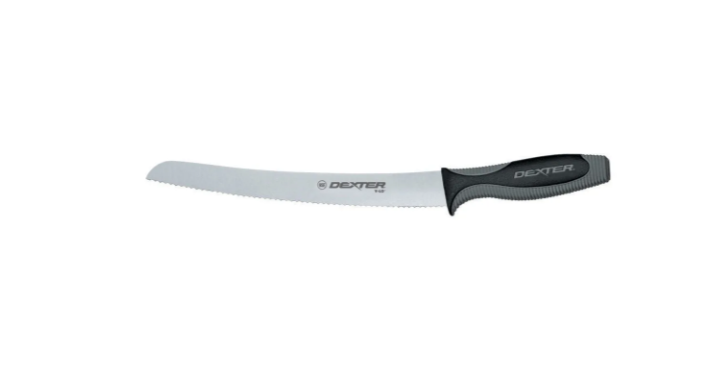 Dexter Russell V147-10SC-PCP 10" Bread Knife w/ Soft Rubber Handle, Carbon Steel - 6ea/Case