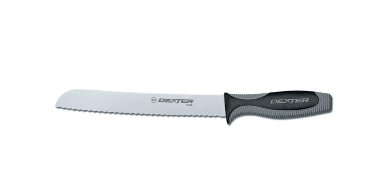 Dexter Russell V162-8SC-PCP 8" Bread Knife w/ Soft Rubber Handle, Carbon Steel - 6ea/Case