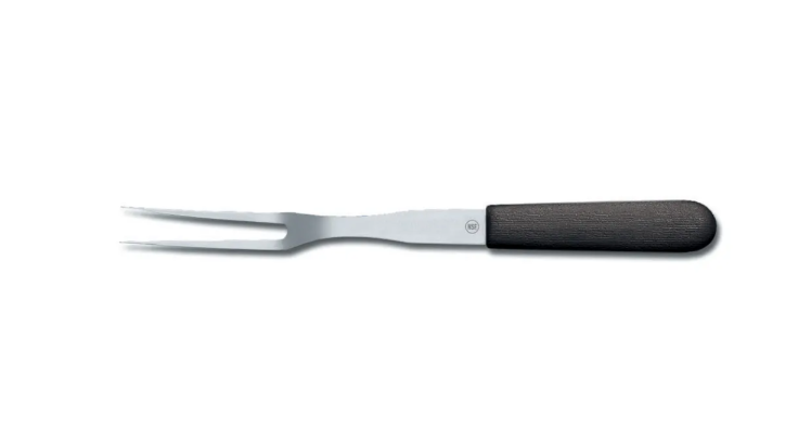 Dexter Russell V205PCP 13" Cook's Fork w/ Soft Rubber Handle, Carbon Steel - 6ea/Case