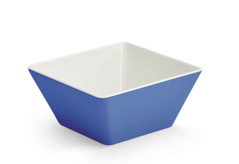 Vollrath V2220230 50 oz Melamine Serving Bowl, Blue - 6ea/Case