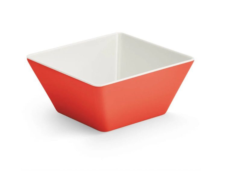 Vollrath V2220240 50 oz Melamine Serving Bowl, Red - 6ea/Case
