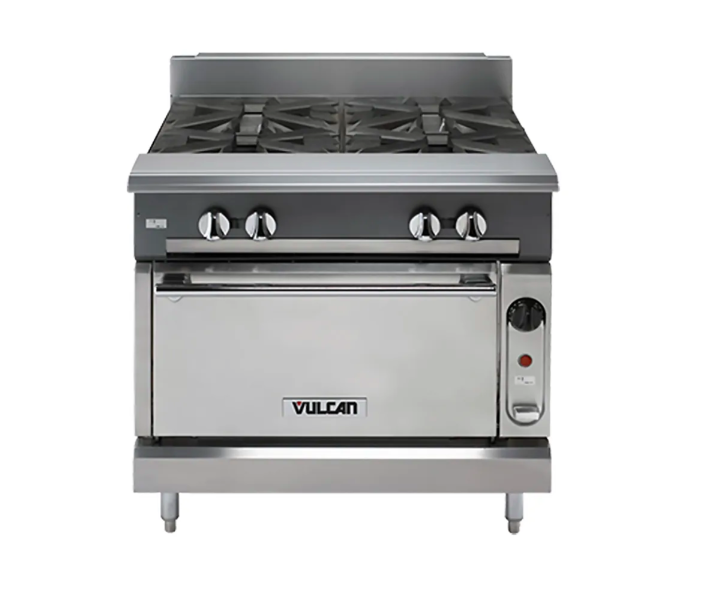 Vulcan V6B36 36" 6 Burner Gas Range w/ Modular Base, Natural Gas