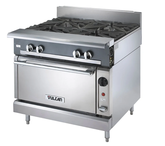 Vulcan V6B36S 36" 6 Burner Gas Range w/ Standard Oven, Natural Gas