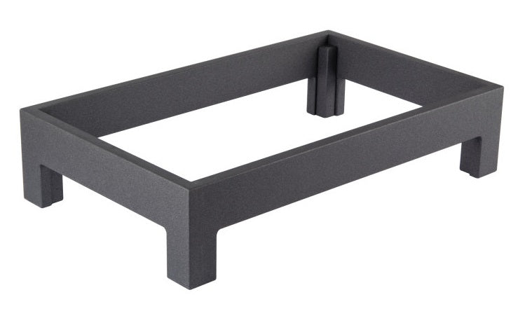 Vollrath V904850 Cubic Display Cutting Board Table with Full-Size Wood Cutting Board and Black Short-Height Table 20-7⁄8"W x 12-3⁄4"D x 4-11⁄16"H