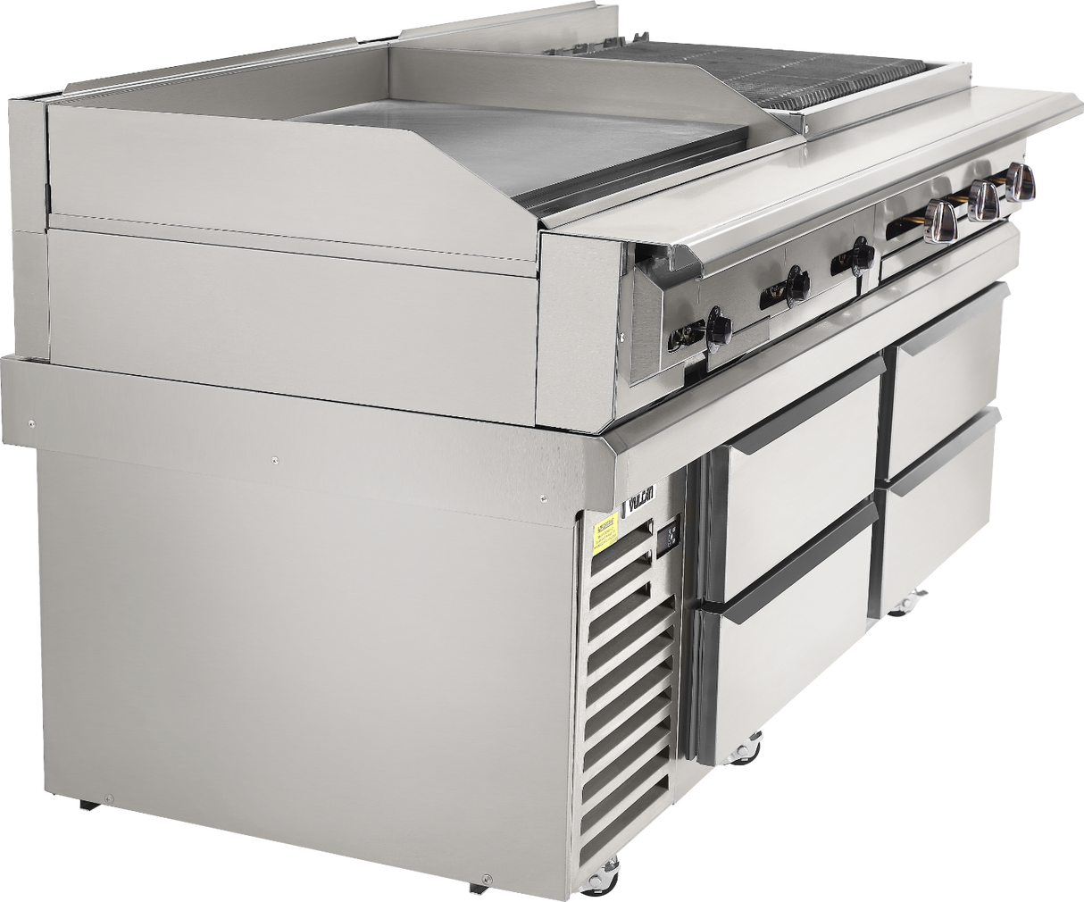 Vulcan VSC72 - Self-Contained 4 Drawer Refrigerated Chef Base 72"