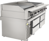 Vulcan VSC72 - Self-Contained 4 Drawer Refrigerated Chef Base 72"
