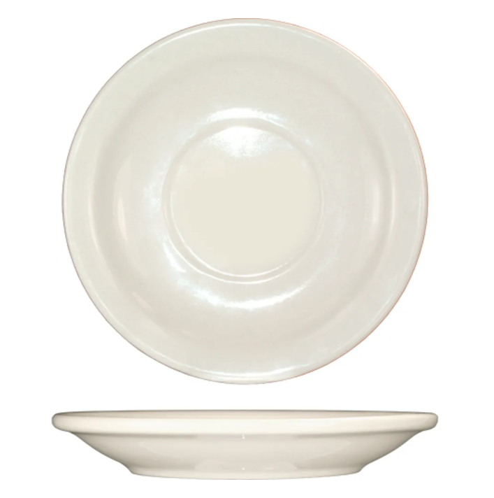 International Tableware VA-2 5 1/2" Valencia Saucer - Ceramic, American White