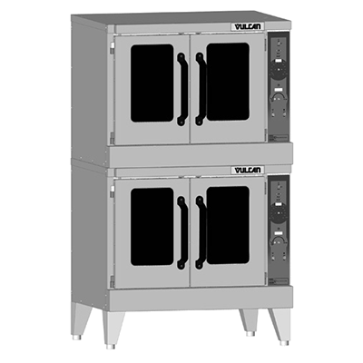 Vulcan VC55GD Double Full Size Liquid Propane Gas Convection Oven - 50,000 BTU
